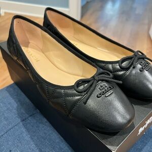Coach Allyson quilted ballet flat- New in Box. Never worn. FREE SHIPPING